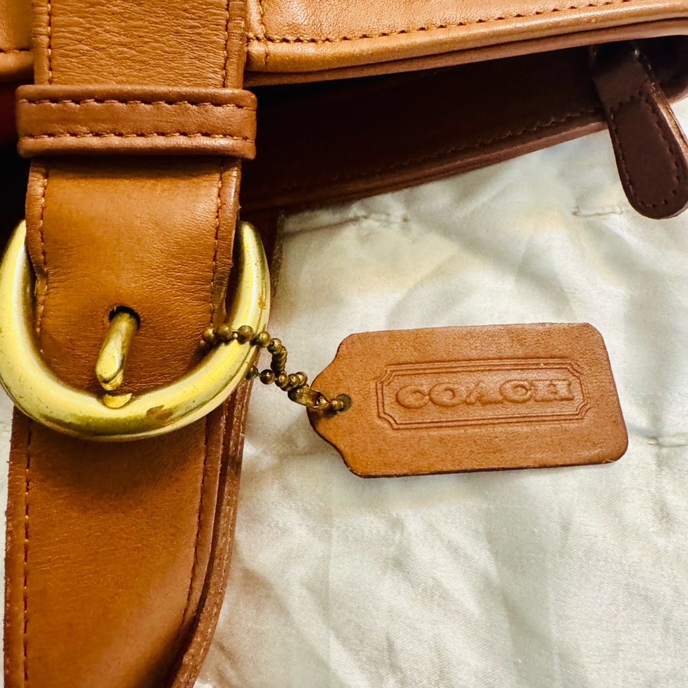 Coach Waverly British Tan Leather Tote Bag. 1996 EUC - Picture 7 of 10